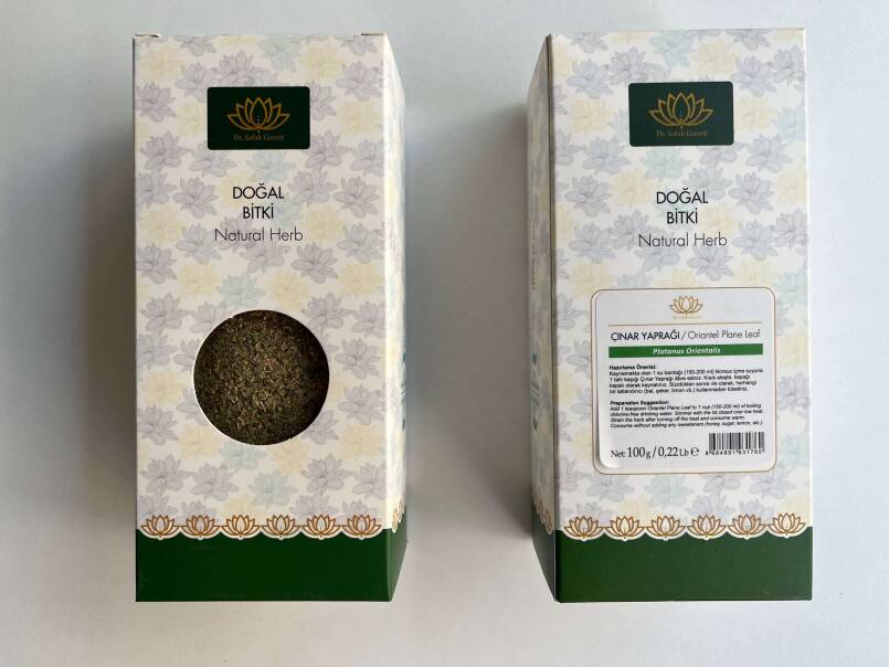 ÇINAR YAPRAĞI KUTU BİTKİ 100 gr. - 1